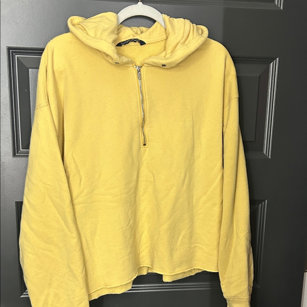 Abercrombie & Fitch Yellow Zip-Up Hoodie
